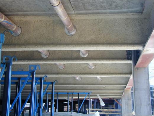 File:Cementitious spray on beams with openings.jpg