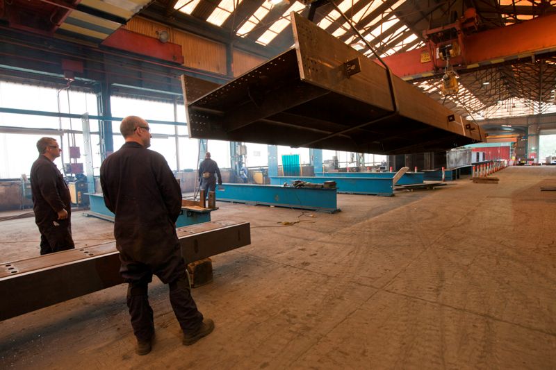 File:Handling steelwork in the factory.jpg